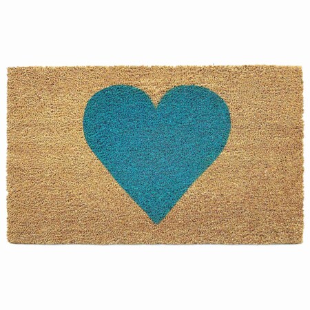 Calloway Mills Entrance Mat, Coir, Natural, Red 106751729